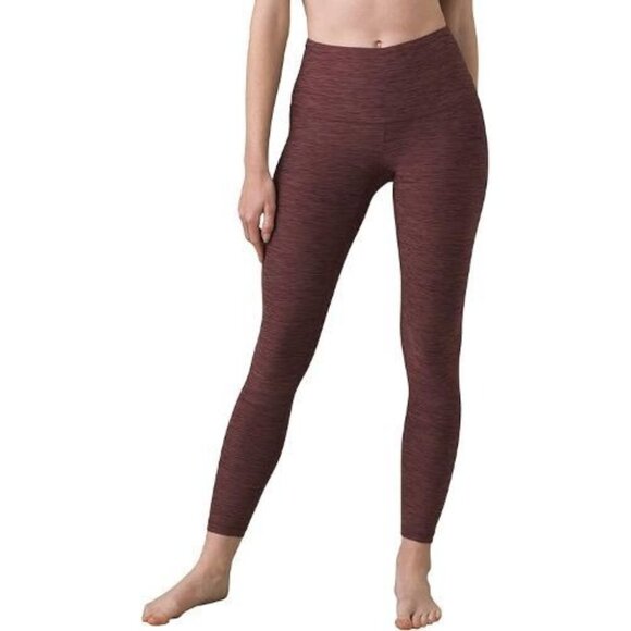 Prana Kimble 7/8 Legging Flannel Heather Womens L Yoga High Rise Key Pocket NWT - Picture 2 of 4